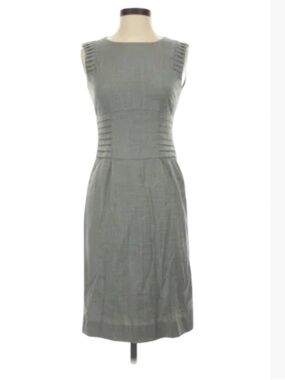 Antonio melani grey size 8 wool blend dress